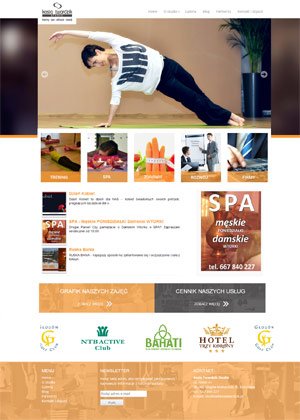 Website Design for Training Studio and SPA.